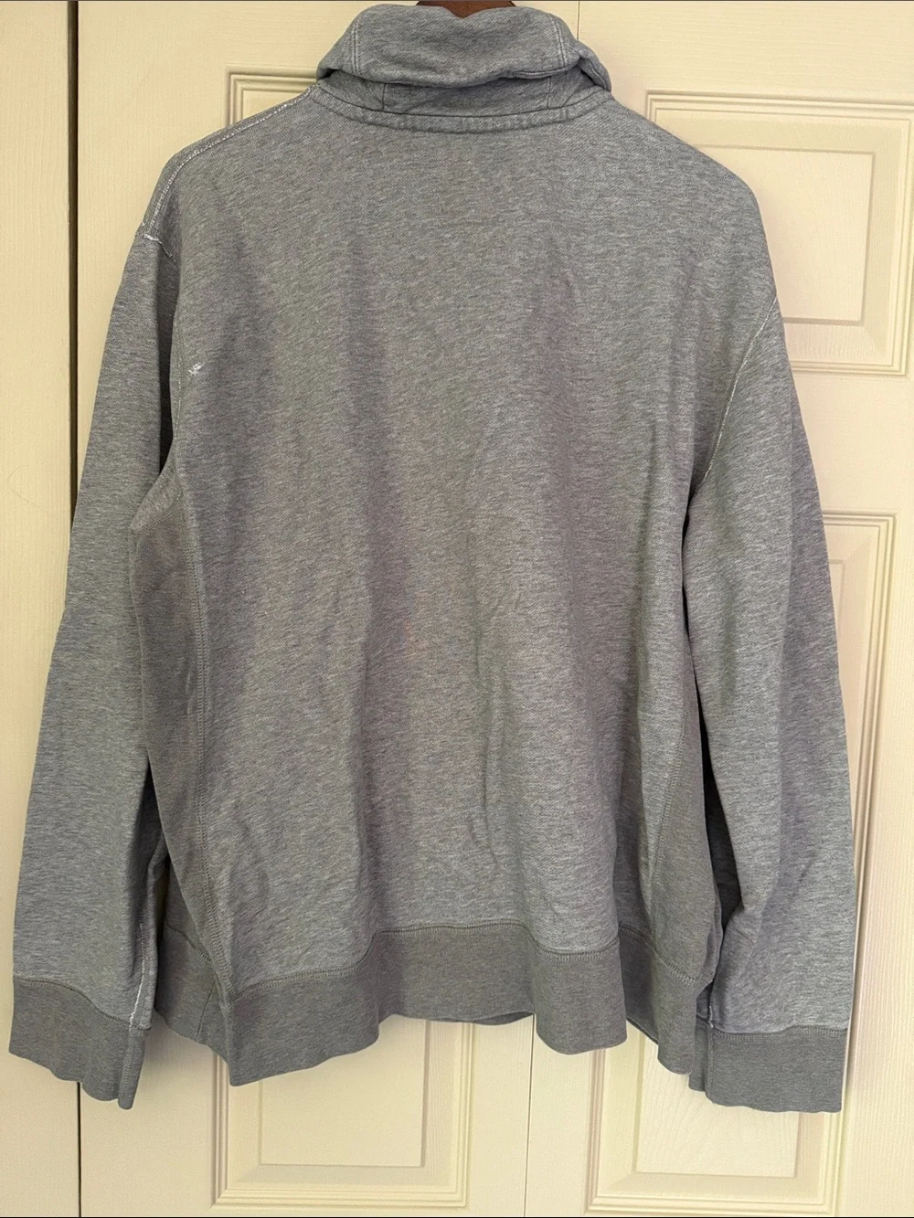 J. Crew Shawl Collar Sweatshirt Size XL Vintage Fleece